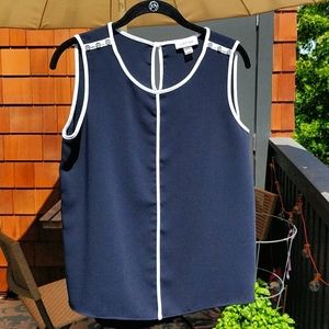 Calvin Klein Sleeveless Navy Tank